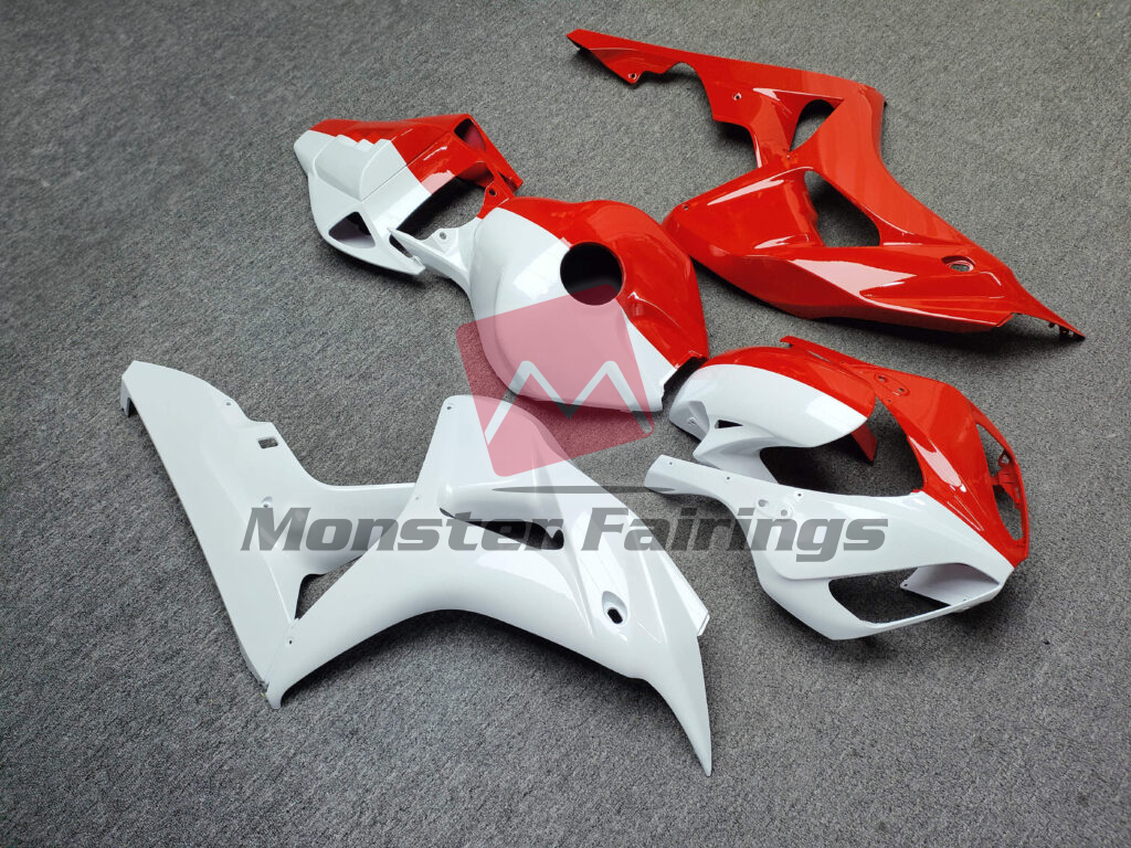 Gloss Pearl White & Red Split ABS fairings for Honda CBR1000RR 2006 - 2007 - premium OEM fit kit by Monster Fairings