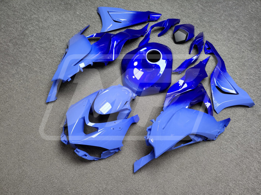 Monster Fairings ABS fairing kit for Kawasaki ZX6R 2024 - 2025 - Gloss Blue Gradient, precise OEM fit