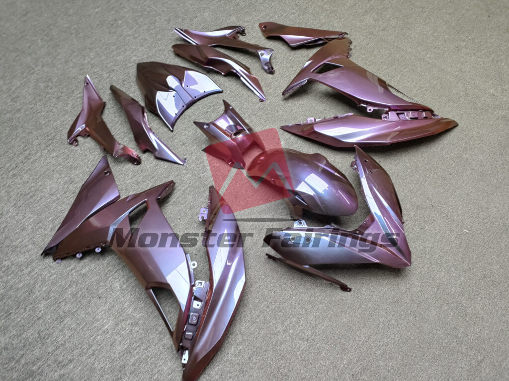 Gloss Purple Gradient ABS fairings for Kawasaki Ninja 650R 2017 - 2019 - premium OEM fit kit by Monster Fairings