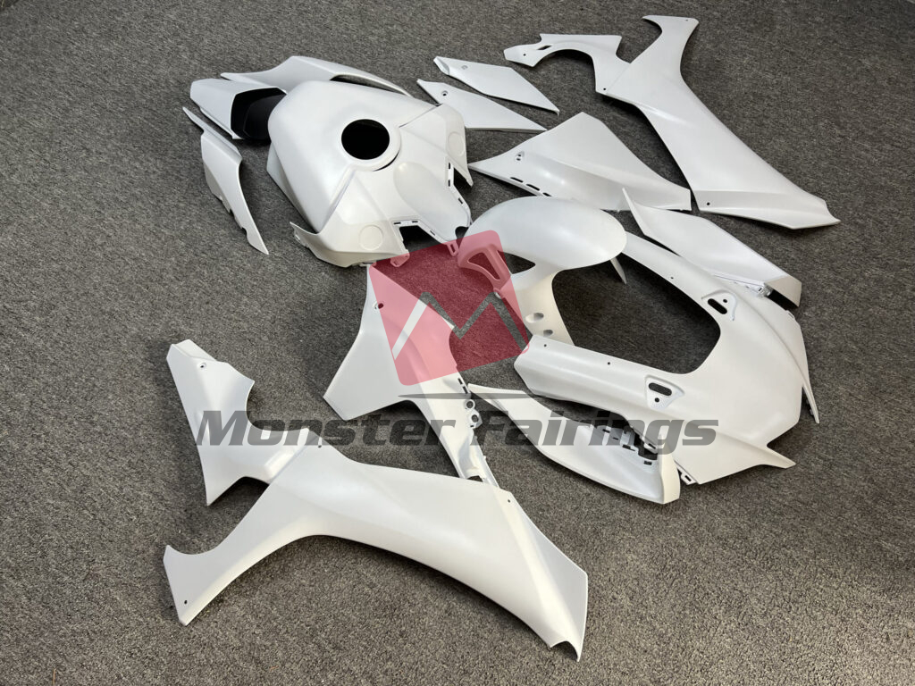 Matte White ABS fairings for Yamaha R1 2020 - 2025 - premium OEM fit kit by Monster Fairings