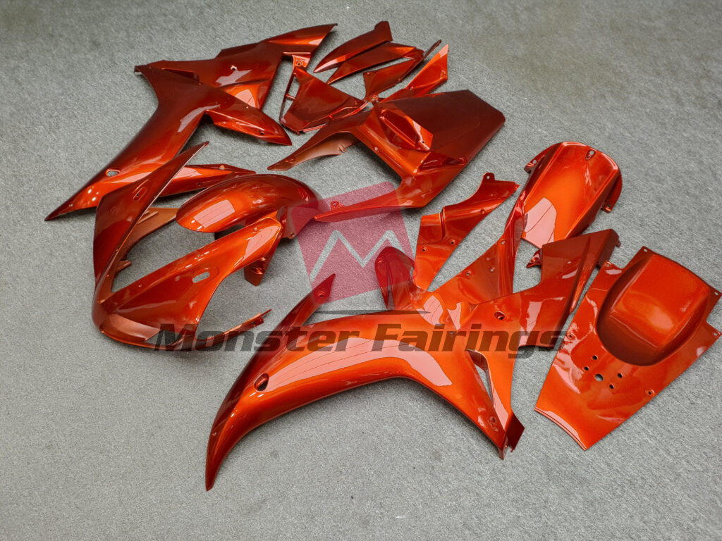 Gloss Candy Metallic Orange ABS fairings for Yamaha R1 2002 - 2003 - premium OEM fit kit by Monster Fairings