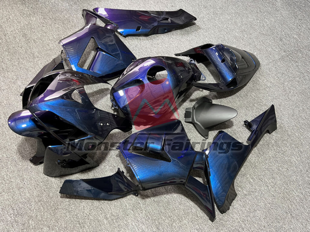 Honda CBR600RR custom ABS fairings 2005 - 2006 in Gloss Purple Gradient - durable replacement kit, Monster Fairings