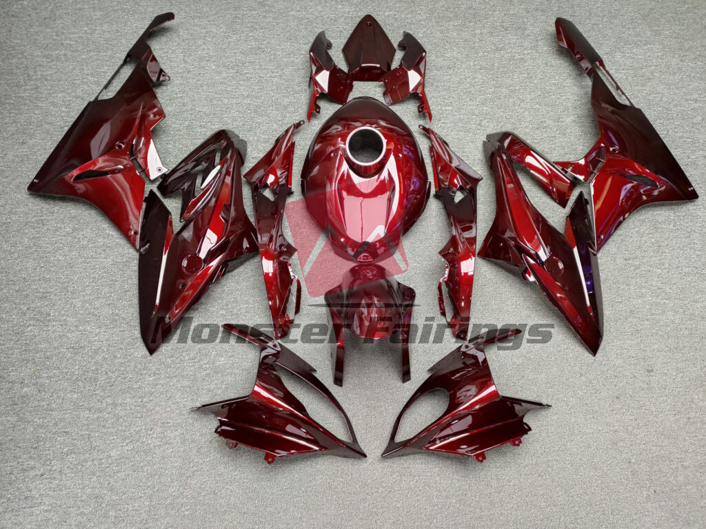 BMW S1000RR 2015 - 2016 Gloss Maroon Red ABS fairings - custom motorcycle bodywork kit by Monster Fairings