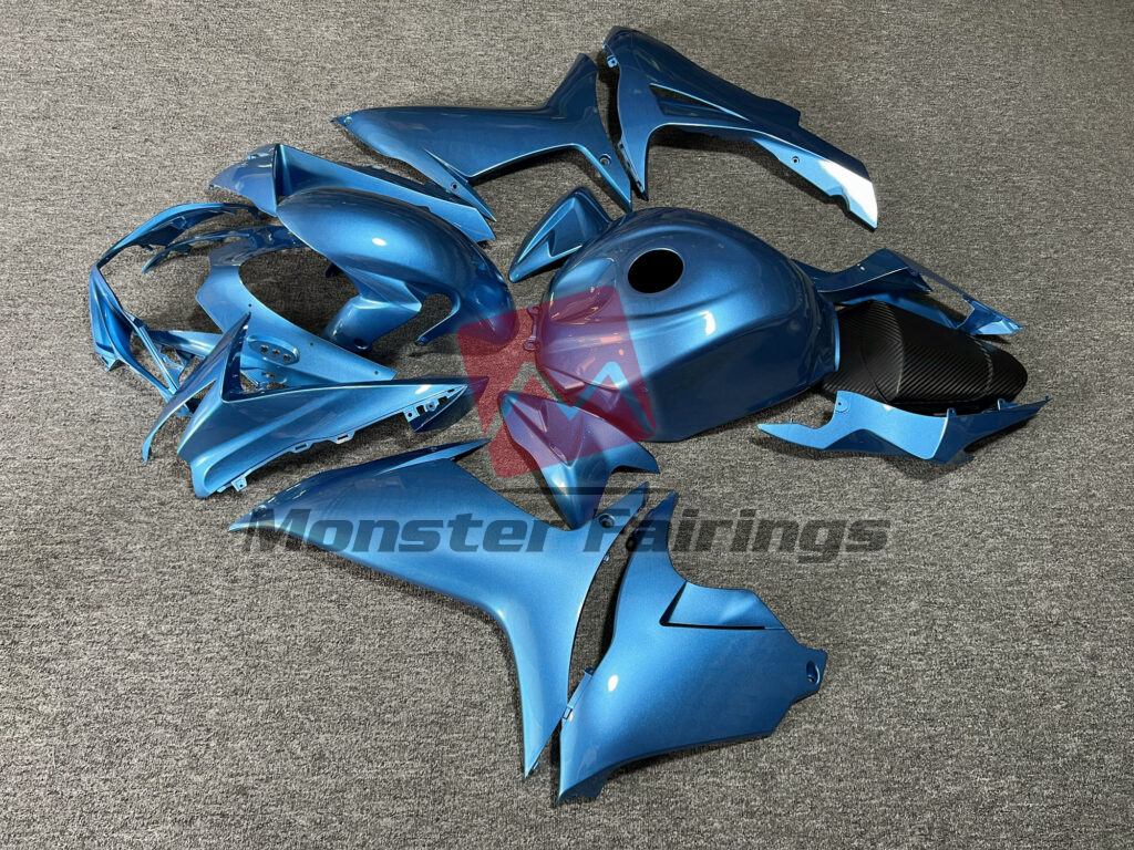 2011 - 2025 Suzuki GSXR 600 - 750 Gloss Azure Blue fairing set - ABS injection, custom painted by Monster Fairings