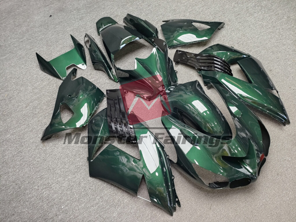 Gloss Candy Green With Black ABS fairings for Kawasaki ZX14R 2012 - 2024 - premium OEM fit kit by Monster Fairings