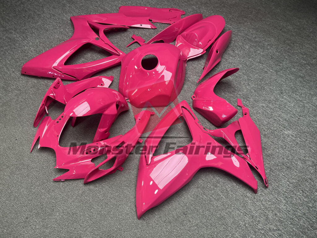 Suzuki GSXR 600 - 750 custom ABS fairings 2006 - 2007 in Gloss Fuchsia - durable replacement kit, Monster Fairings