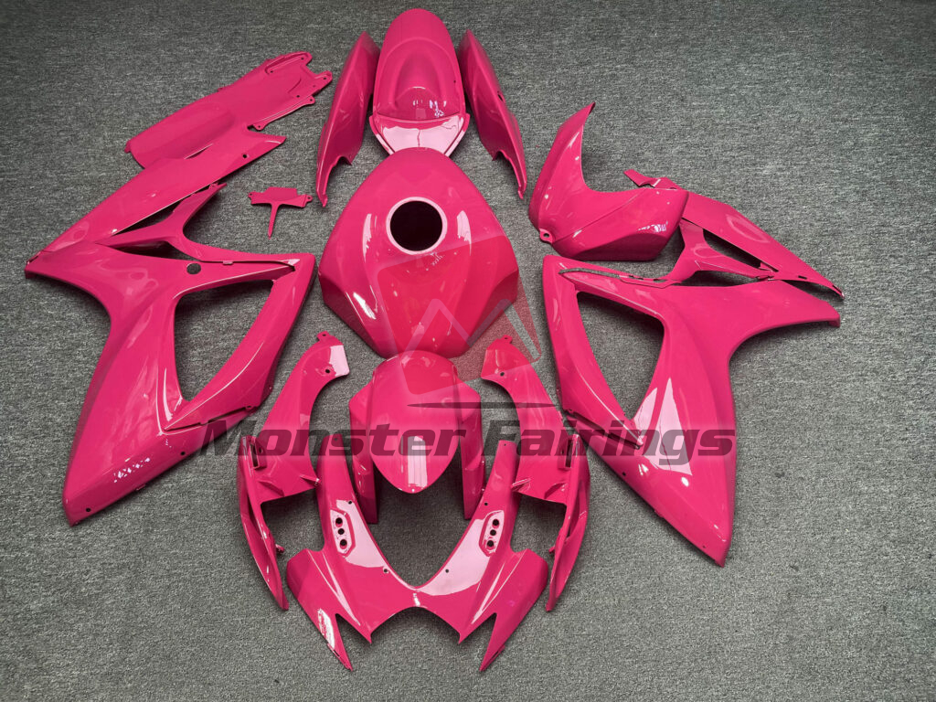 Suzuki GSXR 600 - 750 2006 - 2007 Gloss Fuchsia ABS fairings - custom motorcycle bodywork kit by Monster Fairings
