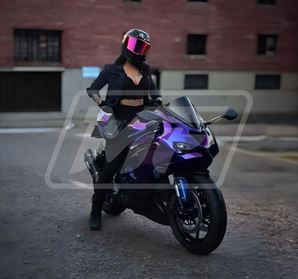 Gloss Purple Gradient ABS fairings for Kawasaki ZX6R 2024 - 2025 - premium OEM fit kit by Monster Fairings