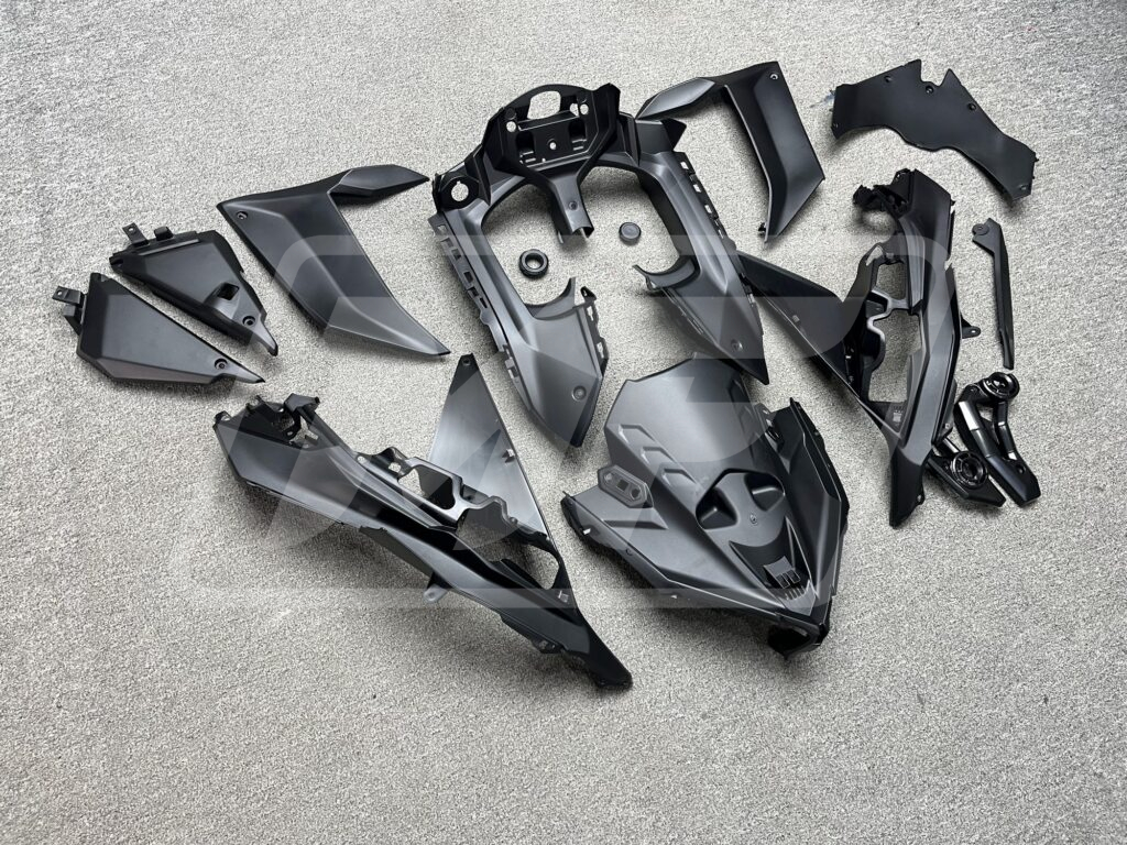 Kawasaki Ninja 650R 2020 - 2025 ABS fairings, Gloss Purple & Orange Gradient - high - quality motorcycle kit by Monster Fairings