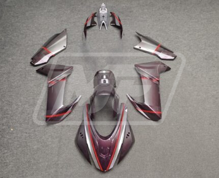Aprilia RS660 2020-2024 Gloss Gray & Red Gradient Pattern ABS Fairings | Monster Fairings