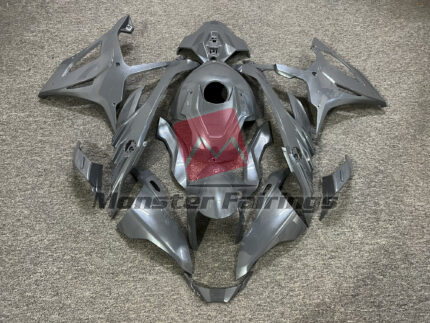 BMW S1000RR 2023 - 2024 Gloss Pearl Gray ABS fairings - custom motorcycle bodywork kit by Monster Fairings