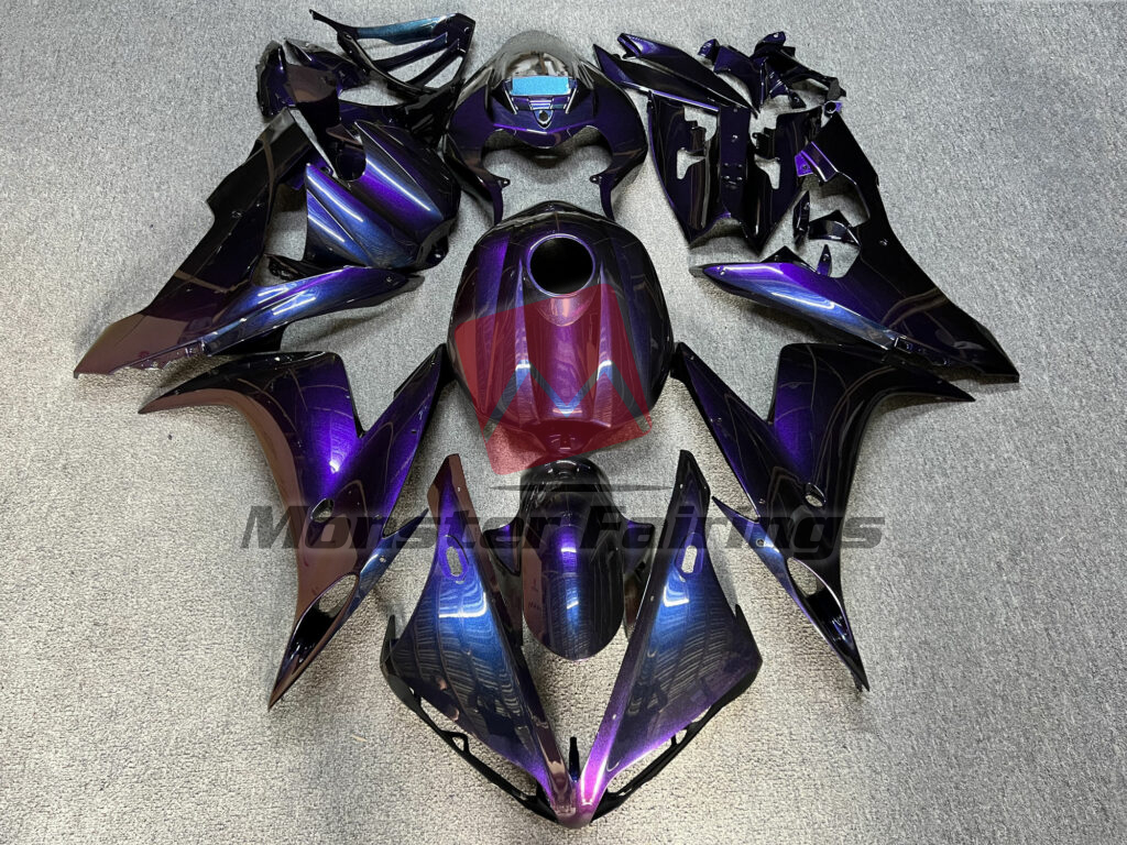 Yamaha R1 2004 - 2006 Gloss Purple Gradient ABS fairings - custom motorcycle bodywork kit by Monster Fairings