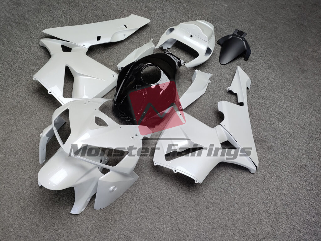 Gloss Pearl White & Black ABS fairings for Honda CBR600RR 2005 - 2006 - premium OEM fit kit by Monster Fairings