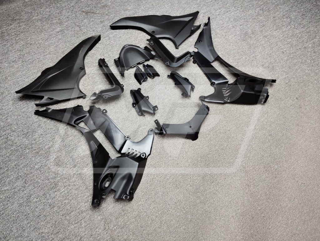 Honda CBR500R 2013 - 2015 ABS fairings, Gloss Sky Blue & Matte Black - high - quality motorcycle kit by Monster Fairings