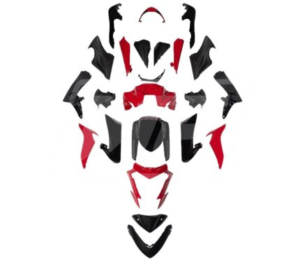 Suzuki GSXS 1000 2015-2020 Gloss Black & Red ABS Fairings | Monster Fairings