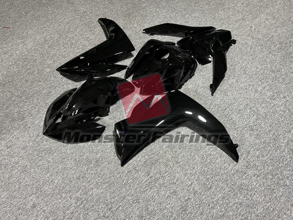 Yamaha R3 custom ABS fairings 2014 - 2018 in Gloss Black - durable replacement kit, Monster Fairings