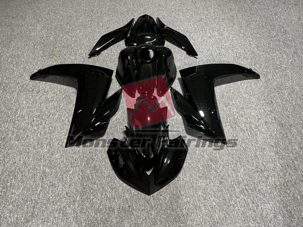 Yamaha R3 2014 - 2018 Gloss Black ABS fairings - custom motorcycle bodywork kit by Monster Fairings