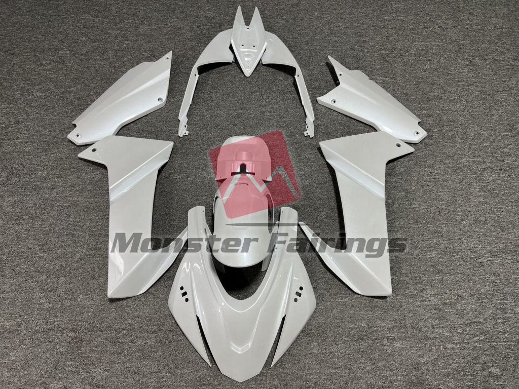 Aprilia RS660 2020 - 2024 Gloss Pearl White ABS fairings - custom motorcycle bodywork kit by Monster Fairings
