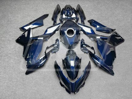 Kawasaki Ninja 400 2018-2024 Gloss Blue Carbon Fiber Style ABS Fairings | Monster Fairings