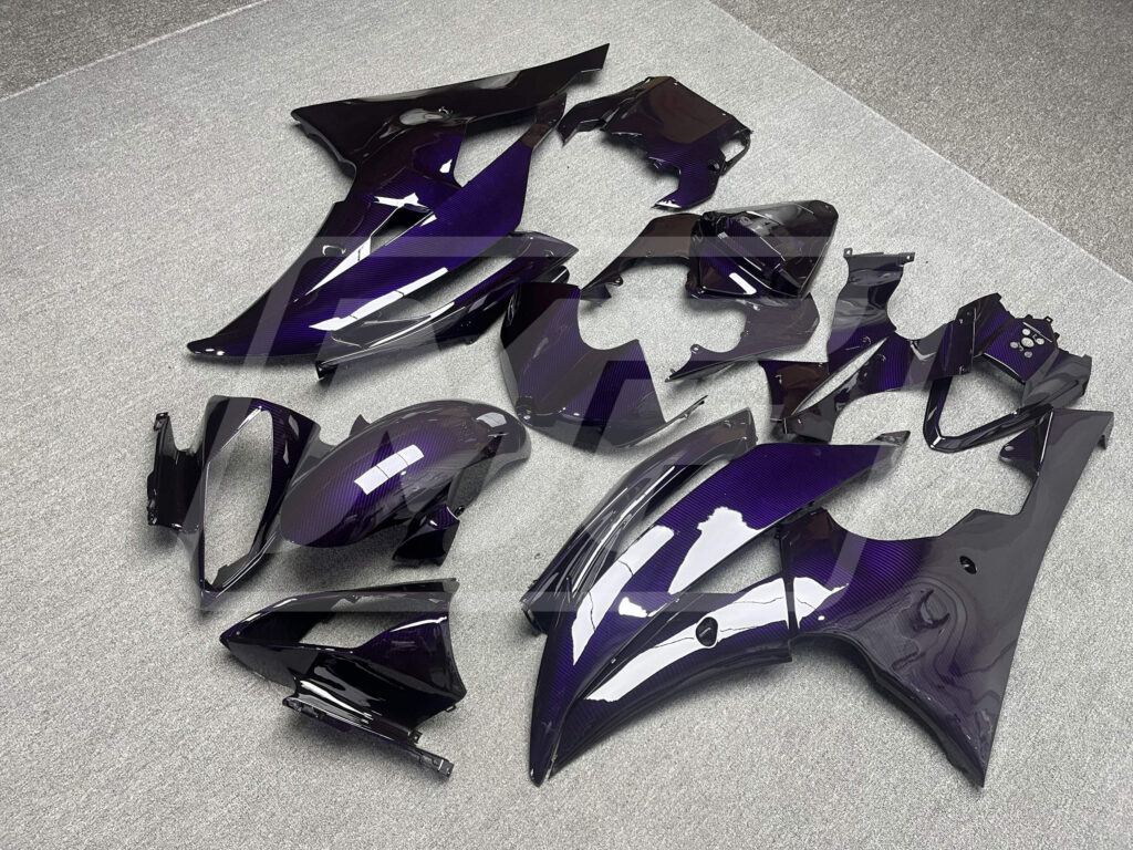 Gloss Purple Carbon Fiber ABS fairings for Yamaha R6 2008 - 2016 - premium OEM fit kit by Monster Fairings