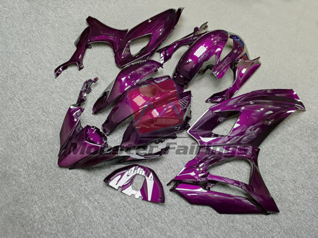 Gloss Pink Carbon Fiber ABS fairings for Yamaha R7 2021 - 2025 - premium OEM fit kit by Monster Fairings