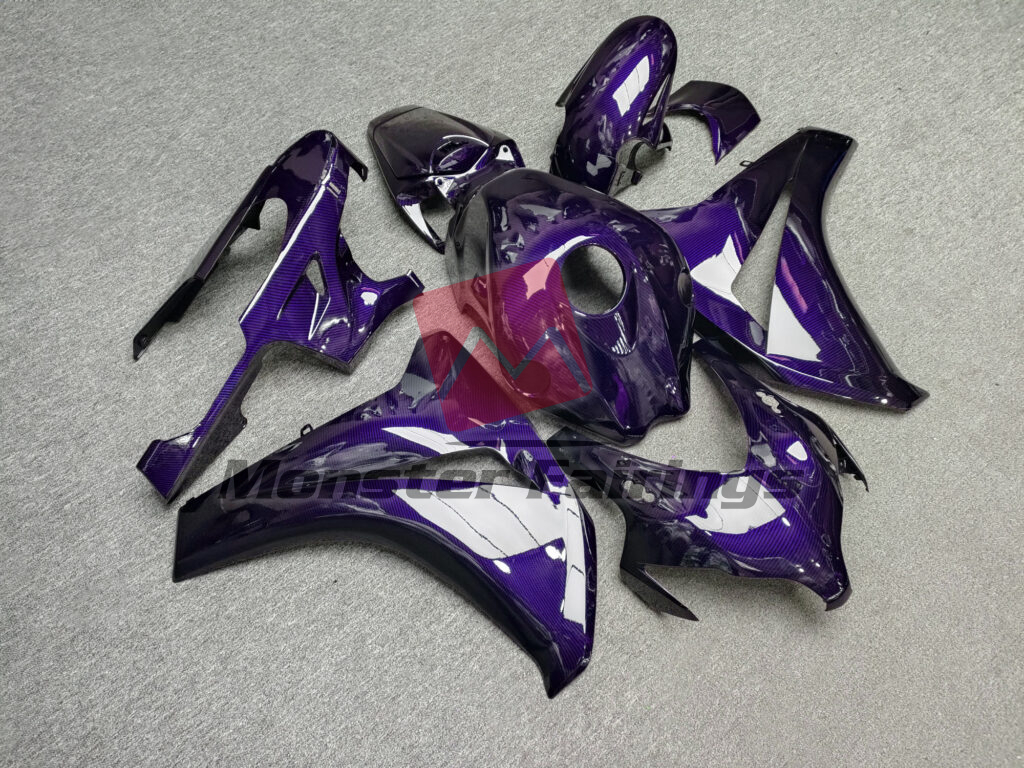 Honda CBR1000RR custom ABS fairings 2008 - 2011 in Gloss Purple Carbon Fiber - durable replacement kit, Monster Fairings