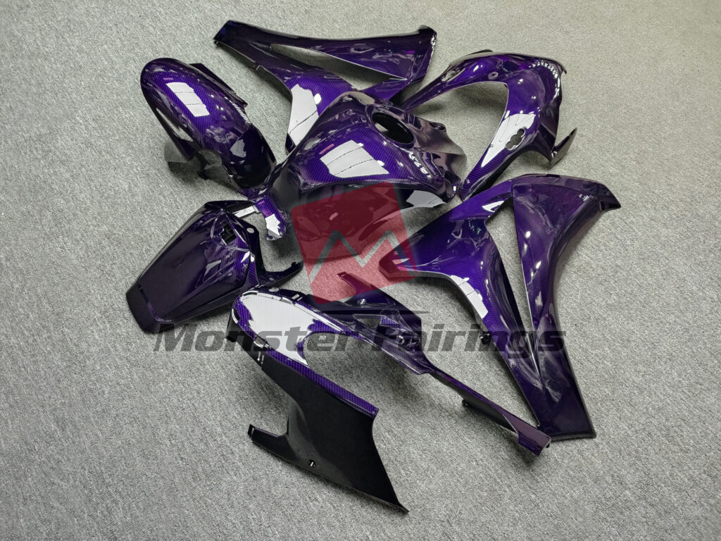 Gloss Purple Carbon Fiber ABS fairings for Honda CBR1000RR 2008 - 2011 - premium OEM fit kit by Monster Fairings