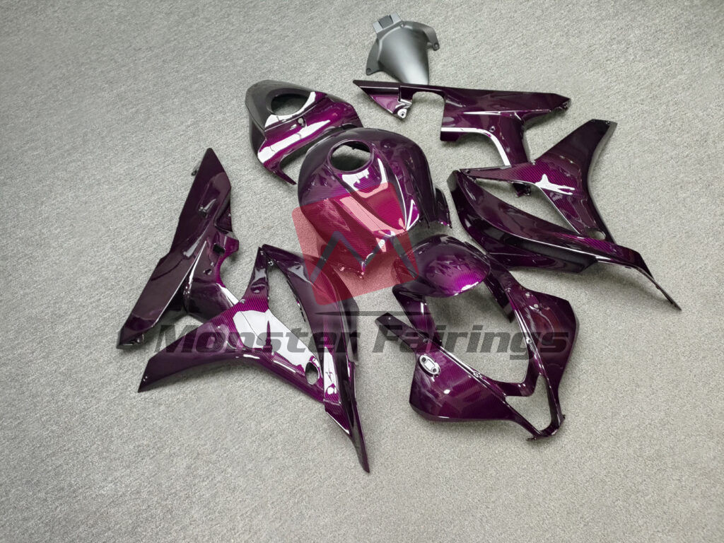 Gloss Pink Carbon Fiber ABS fairings for Honda CBR600RR 2007 - 2008 - premium OEM fit kit by Monster Fairings
