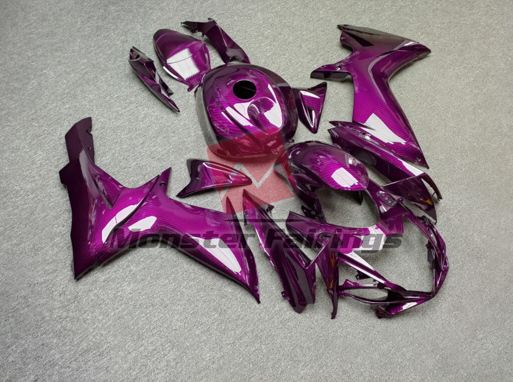Gloss Pink Carbon Fiber ABS fairings for Suzuki GSXR 600 - 750 2011 - 2025 - premium OEM fit kit by Monster Fairings