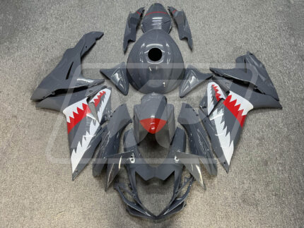 Suzuki GSXR 600-750 2011-2026 Gloss Nardo Gray Shark ABS Fairings | Monster Fairings