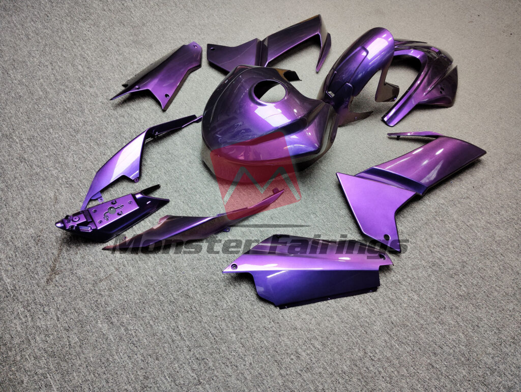 2020 - 2024 Aprilia RS660 Gloss Iridescent Purple & Blue fairing set - ABS injection, custom painted by Monster Fairings
