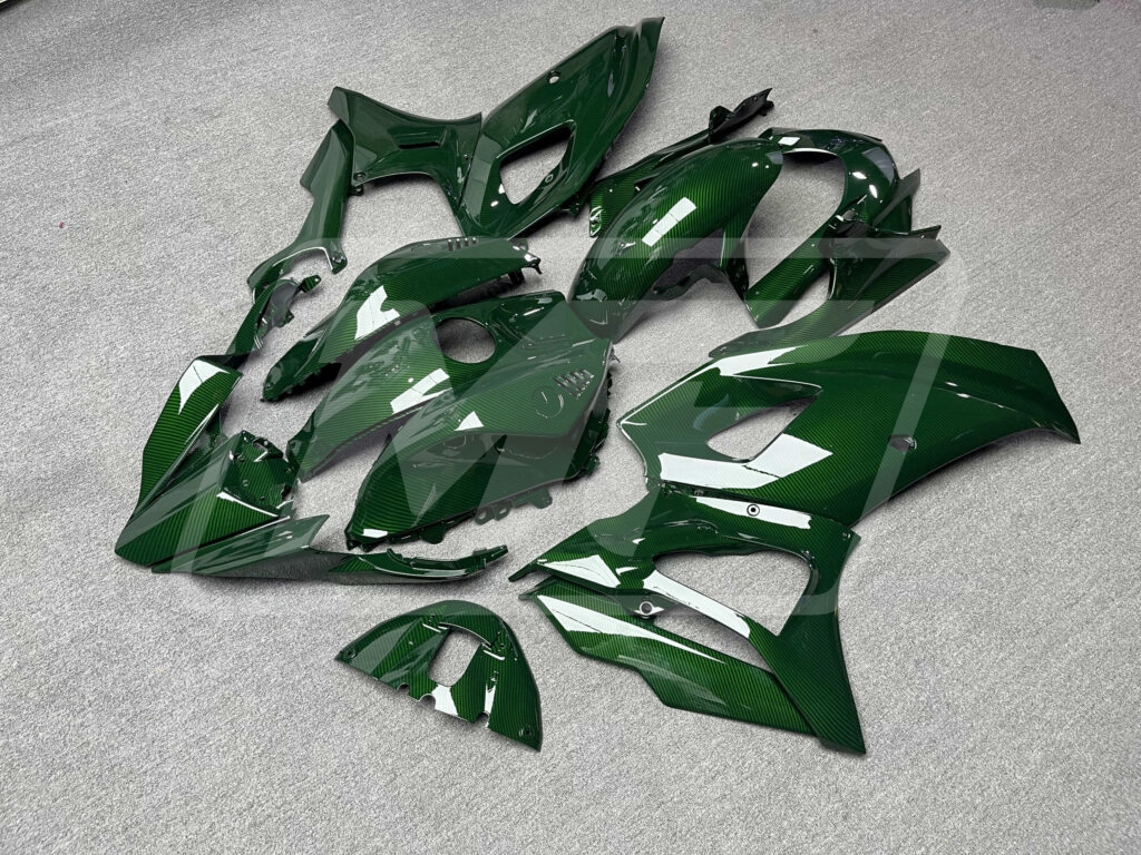 Gloss Green Carbon Fiber ABS fairings for Yamaha R7 2021 - 2025 - premium OEM fit kit by Monster Fairings