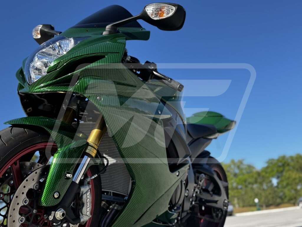 Gloss Green Carbon Fiber ABS fairings for Suzuki GSXR 600 - 750 2011 - 2025 - premium OEM fit kit by Monster Fairings