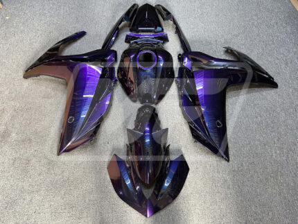 Yamaha R3 2014-2018 Gloss Purple Gradient ABS Fairings | Monster Fairings