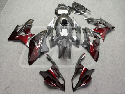 BMW S1000RR 2009-2014 Gloss Maroon Red & Metallic Black Carbon Fiber ABS Fairings | Monster Fairings