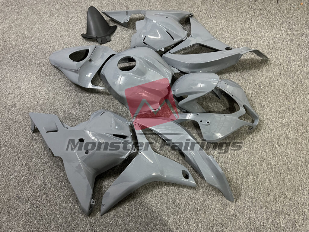 Honda CBR600RR custom ABS fairings 2009 - 2012 in Gloss Nardo Gray - durable replacement kit, Monster Fairings