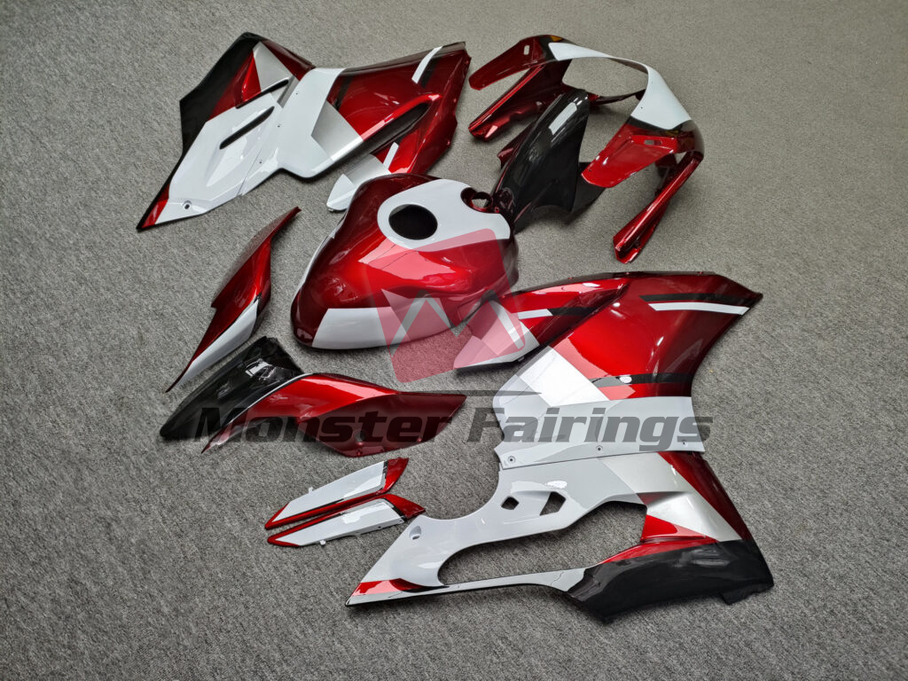 Gloss White & Candy Red Black ABS fairings for Ducati 959 - premium OEM fit kit by Monster Fairings