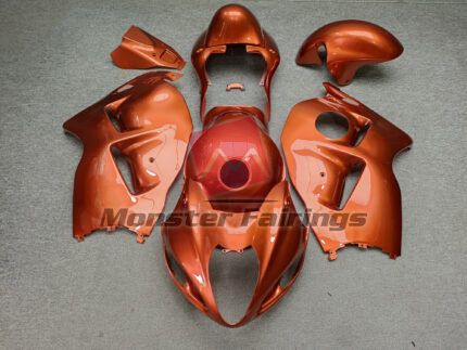 Suzuki GSXR 1300 1997 - 2007 Gloss Lava Orange ABS fairings - custom motorcycle bodywork kit by Monster Fairings