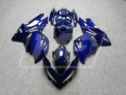 Kawasaki Ninja 400 2018-2024 Gloss Blue Carbon Fiber Style ABS Fairings | Monster Fairings