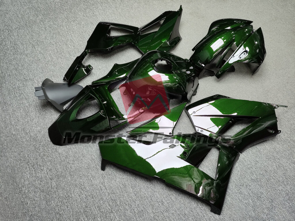 Gloss Green Carbon Fiber ABS fairings for Honda CBR600RR 2013 - 2025 - premium OEM fit kit by Monster Fairings