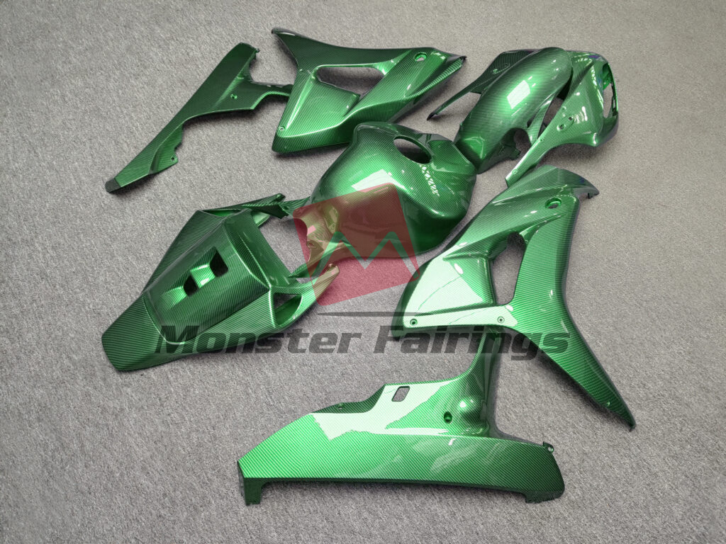 Honda CBR1000RR custom ABS fairings 2006 - 2007 in Gloss Green Carbon Fiber - durable replacement kit, Monster Fairings