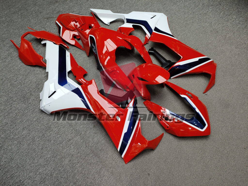 Gloss Red White & Dark Blue ABS fairings for Honda CBR1000RR 2017 - 2025 - premium OEM fit kit by Monster Fairings