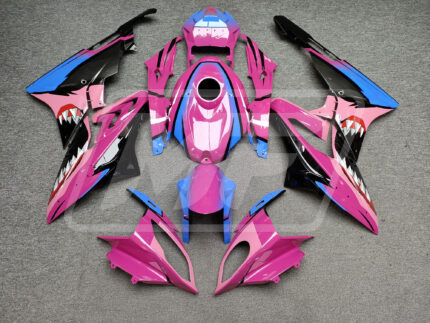 BMW S1000RR 2015-2016 Gloss Pink & Blue with Black Shark ABS Fairings | Monster Fairings