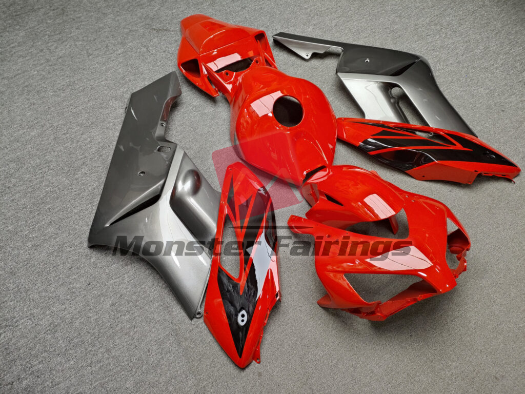 Honda CBR1000RR custom ABS fairings 2004 - 2005 in Gloss Red Black & Gray - durable replacement kit, Monster Fairings