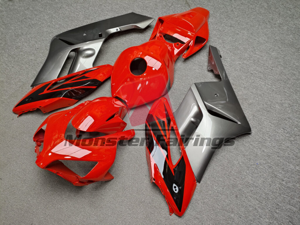 Gloss Red Black & Gray ABS fairings for Honda CBR1000RR 2004 - 2005 - premium OEM fit kit by Monster Fairings