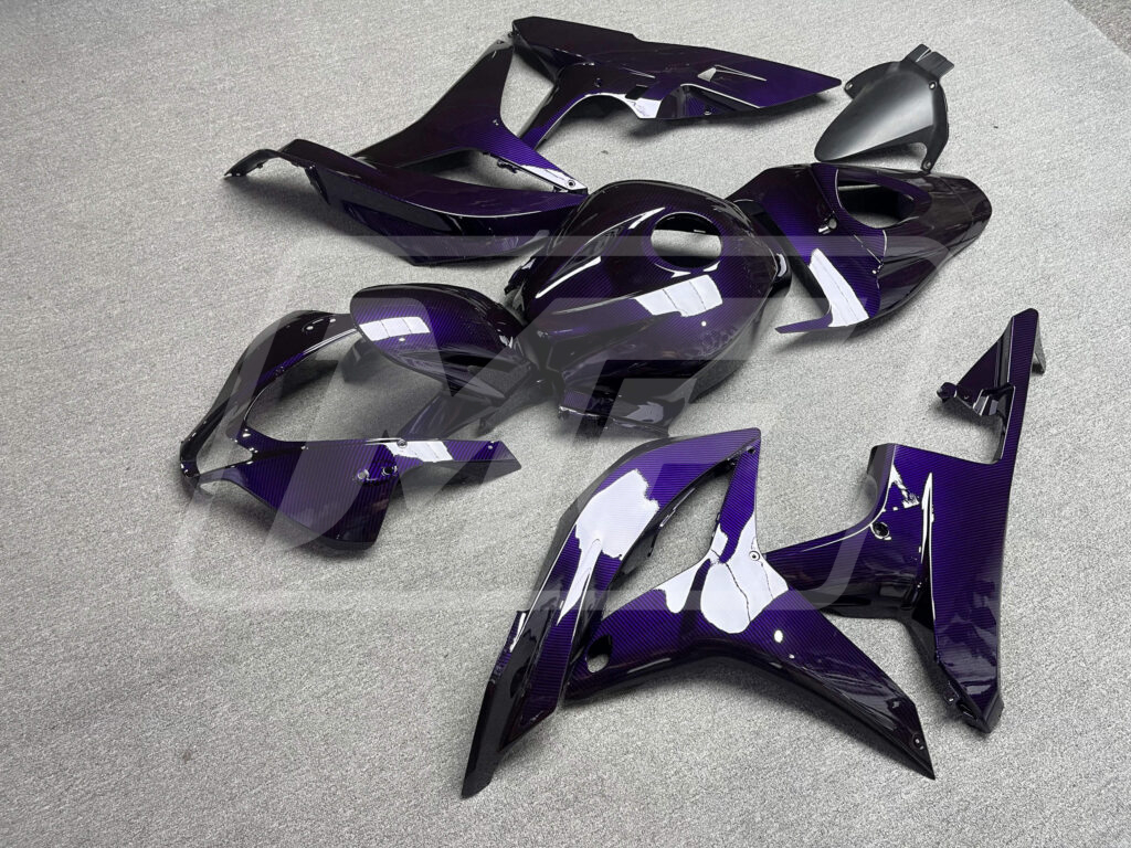 Gloss Purple Carbon Fiber ABS fairings for Honda CBR600RR 2007 - 2008 - premium OEM fit kit by Monster Fairings