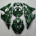 Kawasaki ZX6R 2024 - 2025 Gloss Green Carbon Fiber ABS fairings - custom motorcycle bodywork kit by Monster Fairings