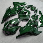 Gloss Green Carbon Fiber ABS fairings for Kawasaki ZX6R 2024 - 2025 - premium OEM fit kit by Monster Fairings