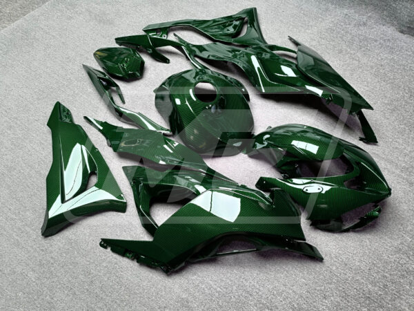 Gloss Green Carbon Fiber Style - ZX6R 24-25 - Monster Fairings