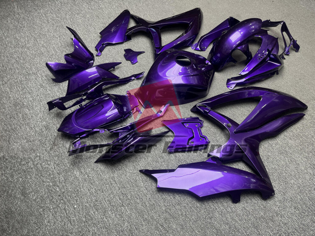 2008 - 2010 Suzuki GSXR 600 - 750 Gloss Purple fairing set - ABS injection, custom painted by Monster Fairings